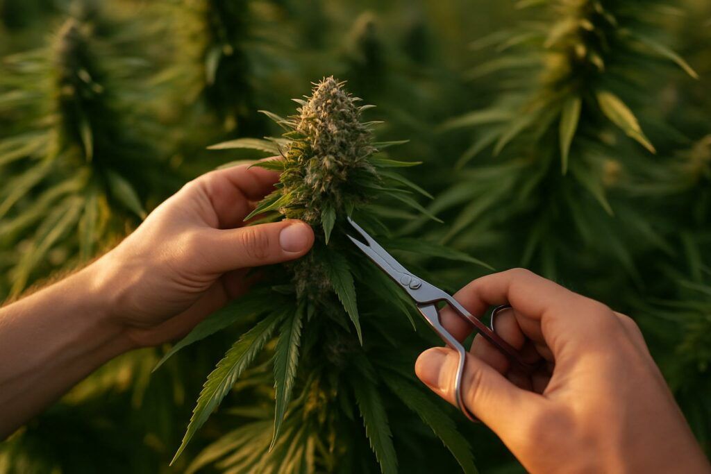 Odpowiedni czas zbiorów marihuany